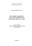 Luận án Tiến sĩ Quản trị kinh doanh: Phát triển thị trường vật liệu xây không nung đồng bằng sông Cửu Long