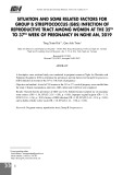 Nghiên cứu thực trạng và một số yếu tố liên quan với nhiễm liên cầu khuẩn nhóm B đường sinh sản ở phụ nữ có thai tuần thứ 35 đến tuần thứ 37 tại Nghệ An (2019)