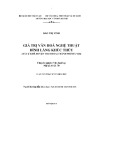 Luận văn Thạc sĩ Văn hóa học: Giá trị văn hóa nghệ thuật đình làng Khúc Thủy (xã Cự Khê - huyện Thanh Oai - thành phố Hà Nội)