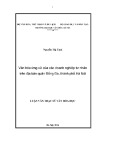 Luận văn Thạc sĩ Văn hóa học: Văn hóa ứng xử trong doanh nghiệp tư nhân trên địa bàn quận Đống Đa, thành phố Hà Nội