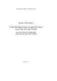 Luận văn Thạc sĩ Văn hóa học: Lễ hội đền Đông Cuông của người Tày Khao, huyện Văn Yên, tỉnh Yên Bái