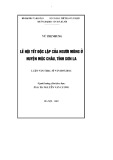 Luận văn Thạc sĩ Văn hóa học: Lễ hội Tết Độc Lập của người Mông ở huyện Mộc Châu, tỉnh Sơn La