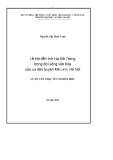 Luận văn Thạc sĩ Văn hóa học: Lễ hội đền thờ Hai Bà Trưng trong đời sống văn hóa của cư dân huyện Mê Linh, Hà Nội