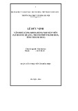 Luận văn Thạc sĩ Văn hóa học: Văn hóa làng khoa bảng Nguyệt Viên (xã Hoằng Quang, thành phố Thanh Hóa, tỉnh Thanh Hóa)