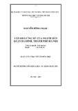 Luận văn Thạc sĩ Văn hóa học: Văn hóa ứng xử của người dân quận Ba Đình, thành phố Hà Nội