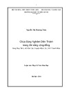 Luận văn Thạc sĩ Văn hóa học: Chùa Sùng Nghiêm Diên Thánh trong đời sống cộng đồng làng Duy Tinh, xã Văn Lộc, huyện Hậu Lộc, tỉnh Thanh Hóa