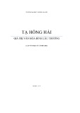 Luận văn Thạc sĩ Văn hóa học: Giá trị văn hóa đình Lâu Thượng (xã Trưng Vương, thành phố Việt Trì, tỉnh Phú Thọ)