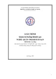 Giáo trình Quản trị buồng khách sạn (Nghề: Quản trị khách sạn - Trình độ Cao đẳng) - Trường Cao đẳng Nghề An Giang