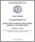 Giáo trình Vẽ mạch điện tử (Nghề: Công nghệ kỹ thuật điều khiển và tự động hóa - Trình độ Cao đẳng): Phần 2 - Trường Cao đẳng Nghề An Giang