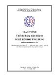 Giáo trình Thiết kế bảng tính điện tử (Nghề: Tin học ứng dụng - Trình độ Trung cấp) - Trường Cao đẳng Nghề An Giang