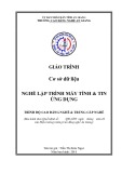 Giáo trình Cơ sở dữ liệu (Nghề: Lập trình máy tính, Tin học ứng dụng - Trình độ CĐ/TC) - Trường Cao đẳng Nghề An Giang