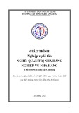 Giáo trình Nghiệp vụ lễ tân (Nghề: Quản trị nhà hàng và nghiệp vụ nhà hàng - Trình độ CĐ/TC) - Trường Cao đẳng Nghề An Giang