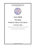 Giáo trình Nền móng (Nghề: Kỹ thuật xây dựng - Trình độ Cao đẳng) - Trường Cao đẳng Nghề An Giang