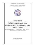 Giáo trình Lập trình di động (Nghề: Lập trình máy tính - Trình độ Cao đẳng) - Trường Cao đẳng Nghề An Giang