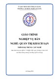 Giáo trình Nghiệp vụ bàn (Nghề: Quản trị khách sạn - Trình độ Trung cấp) - Trường Cao đẳng Nghề An Giang