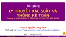 Bài giảng Lý thuyết xác suất và thống kê toán - Chương 1: Khái niệm cơ bản của lý thuyết xác suất