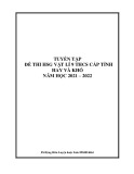 Tuyển tập đề thi học sinh giỏi Vật lí 9 THCS cấp tỉnh hay và khó năm học 2021-2022