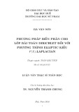 Luận văn Thạc sĩ Toán học: Phương pháp biến phân cho lớp bài toán Dirichlet đối với phương trình elliptic kiểu P(x)-Laplacian