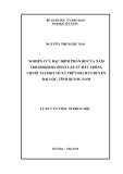 Luận văn Thạc sĩ Khoa học: Nghiên cứu đặ điểm phân bố của nấm Trichoderma phân lập từ đất trồng chuối tại một số xã trên địa bàn huyện Đại Lộc, tỉnh Quảng Nam