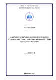 Luận án Tiến sĩ Nuôi trồng Thủy sản: Nghiên cứu sự biến động hàm lượng hormone steroid huyết tương trong chu kỳ sinh sản cá dìa Siganus guttatus (Bloch, 1787)