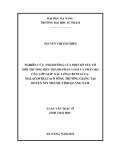 Luận văn Thạc sĩ Khoa học: Nghiên cứu ảnh hưởng của một số yếu tố môi trường đến thành phần loài và phân bố của lớp Giáp xác lớn (Crustacea: Malacostraca) ở sông Trường Giang tại huyện Núi Thành, tỉnh Quảng Nam