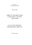 Luận văn Thạc sĩ Hóa học: Nghiên cứu tổng hợp nano bạc từ dịch chiết lá chè Truồi và bạc nitrat
