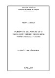 Luận văn Thạc sĩ Sinh thái học: Nghiên cứu khả năng sử lý Cr trong nước thải dệt nhuộm bằng vi tảo Chilorella vulgaris