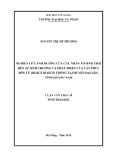 Luận văn Thạc sĩ Khoa học: Nghiên cứu ảnh hưởng của các nhân tố sinh thái đến sự sinh trưởng và phát triển của cây phúc bồn tử (Rubus idaeus) trồng tại huyện Đại Lộc, tỉnh Quảng Nam