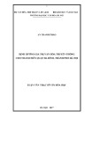 Luận văn Thạc sĩ văn hóa học: Định hướng giá trị văn hóa truyền thống cho thanh niên quận Ba Đình, thành phố Hà Nội