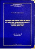 Luận văn Thạc sĩ Sinh thái học: Nghiên cứu nhân giống và trồng thử nghiệm cây hương thảo (Rosmarinus officinalis L.) trong điều kiện sinh thái tại thành phố Đà Nẵng