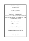 Luận văn Thạc sĩ Khoa học: Nghiên cứu sự đa dạng của vi sinh vật đất trong vùng rễ cỏ Vetiver ở một số địa phương của tỉnh Quảng Nam và thành phố Đà Nẵng