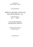Luận văn Thạc sĩ Hóa học: Nghiên cứu tổng hợp vật liệu LaFeO3 bằng phương pháp sol-gel