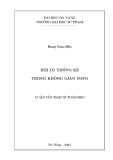 Luận văn Thạc sĩ Toán học: Hội tụ thống kê trong không gian topo