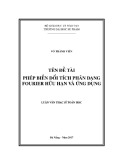 Luận văn Thạc sĩ Khoa học: Phép biến đổi tích phân dạng Fourier hữu hạn và ứng dụng