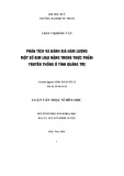 Luận văn Thạc sĩ Hóa học: Phân tích và đánh giá hàm lượng một số kim loại nặng trong thực phẩm truyền thống ở tỉnh Quảng Trị