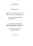 Luận văn Thạc sĩ Hóa học: Nghiên cứu tổng hợp chất xúc tác trên nền vật liệu graphen oxit