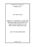 Luận văn Thạc sĩ Khoa học: Nghiên cứu ảnh hưởng các điều kiện môi trường đến thành phần loài lớp hai mảnh vỏ (Bivalvia) tại sông Tam Kỳ, tỉnh Quảng Nam