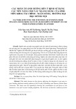 Các nhân tố ảnh hưởng đến ý định sử dụng các nền tảng cho vay ngang hàng của sinh viên khoa Tài chính - ngân hàng, trường Đại học Mở Hà Nội