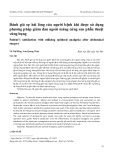 Đánh giá sự hài lòng của người bệnh khi được sử dụng phương pháp giảm đau ngoài màng cứng sau phẫu thuật vùng bụng