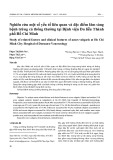 Nghiên cứu một số yếu tố liên quan và đặc điểm lâm sàng bệnh trứng cá thông thường tại Bệnh viện Da liễu Thành phố Hồ Chí Minh