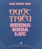 Quốc triều Hương khoa lục (Nguyễn triều Hương khoa lục): Phần 2