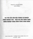 Văn hóa trong sự nghiệp hiện đại hóa nông thôn vùng Đồng bằng Sông Hồng: Phần 2