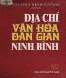 Nghiên cứu địa chí văn hóa dân gian tỉnh Ninh Bình: Phần 1