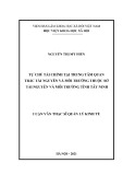 Luận văn Thạc sĩ Quản lý kinh tế: Tự chủ tài chính tại trung tâm quan trắc tài nguyên và môi trường thuộc Sở Tài nguyên và Môi trường tỉnh Tây Ninh