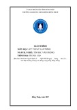 Giáo trình Kỹ thuật lập trình (Ngành: Tin học văn phòng - Trung cấp) - Trường Cao đẳng Cộng đồng Đồng Tháp