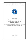 Giáo trình Khởi tạo doanh nghiệp (Nghề: Văn thư lưu trữ - Trung cấp) - Trường Cao đẳng Cộng đồng Đồng Tháp