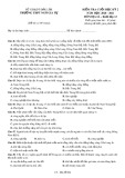 Đề thi cuối kì 2 môn Địa lí lớp 12 năm 2020-2021 - Trường THPT Ngô Gia Tự (Mã đề 004)