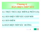 Bài giảng Thiết bị hàn - Chương 4: Hàn điện tiếp xúc