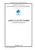 Khóa luận tốt nghiệp Kế toán - Kiểm toán: Hoàn thiện công tác kế toán thanh toán với người mua, người bán tại công ty TNHH Đại Hữu