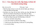 Bài giảng Gia công, lắp dựng và tháo dỡ ván khuôn - giàn giáo - Bài 2: Gia công sản xuất, lắp dựng và tháo dỡ ván khuôn móng băng